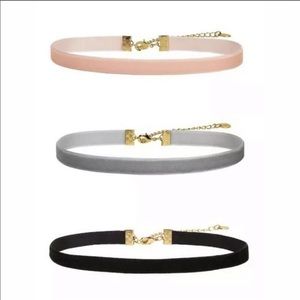 Sterling Forever Ribbon Choker - set of 3